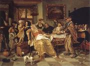 Jan Steen Twelfth Night oil